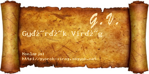 Györök Virág névjegykártya